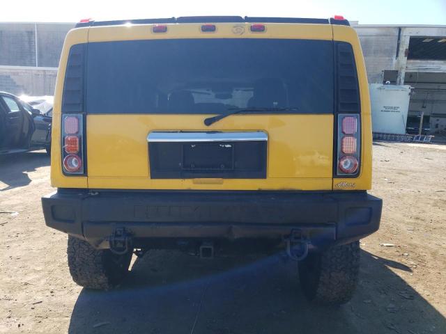 5GRGN23U95H105069 - 2005 HUMMER H2 YELLOW photo 6