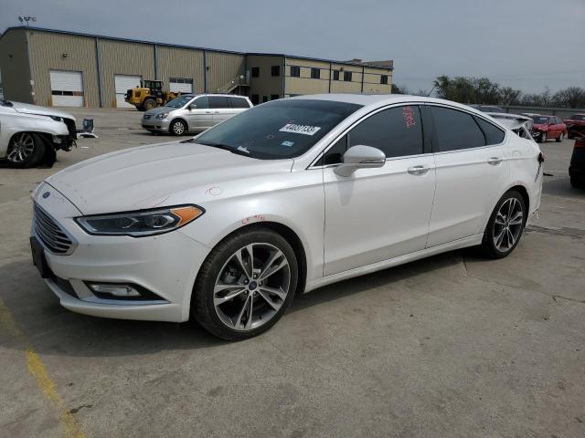 3FA6P0K92HR397813 - 2017 FORD FUSION TITANIUM WHITE photo 1