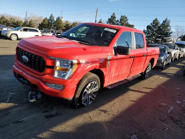 1FTEW1EP1MKE80771 - 2021 FORD F150 SUPERCREW RED photo 1