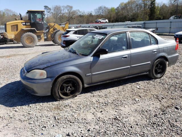 2HGEJ6613YH541834 - 2000 HONDA CIVIC BASE GRAY photo 1