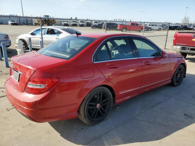 WDDGF4HB8CR195863 - 2012 MERCEDES-BENZ C 250 RED photo 3