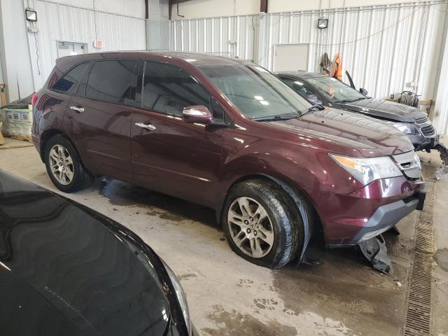 2HNYD28357H544012 - 2007 ACURA MDX TECHNOLOGY BURGUNDY photo 4