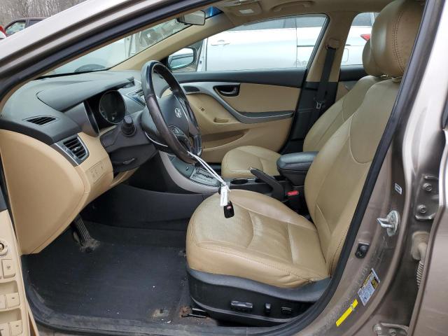 5NPDH4AE2DH454819 - 2013 HYUNDAI ELANTRA GLS TAN photo 7