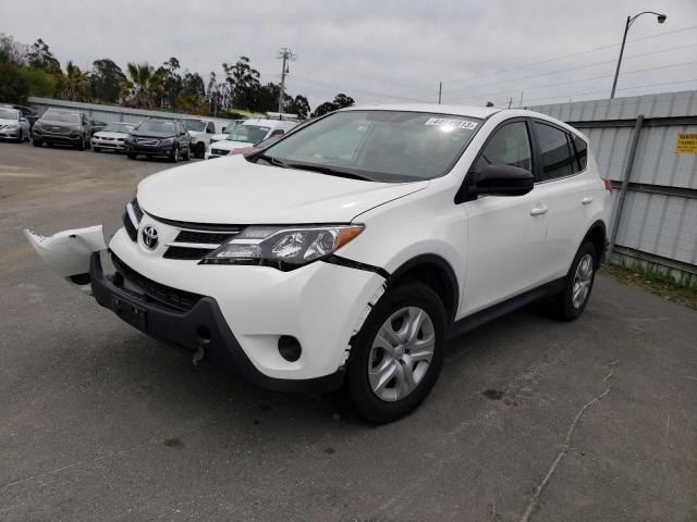 JTMZFREV5FJ058445 - 2015 TOYOTA RAV4 LE WHITE photo 1