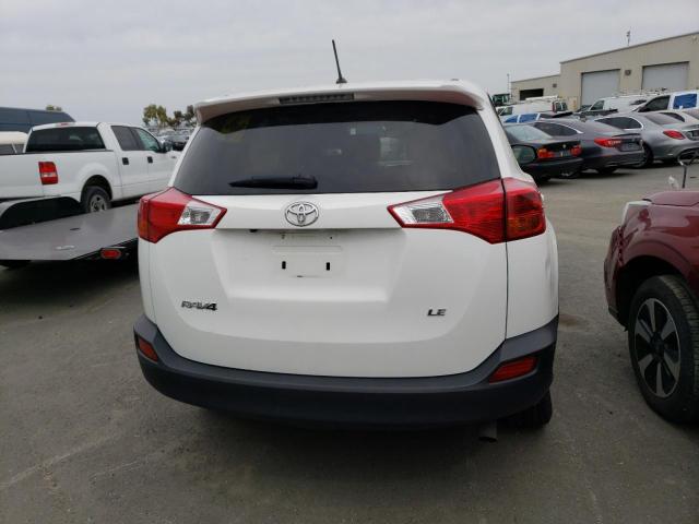 JTMZFREV5FJ058445 - 2015 TOYOTA RAV4 LE WHITE photo 6