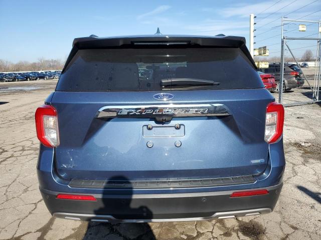 1FMSK8DH0LGB48626 - 2020 FORD EXPLORER XLT BLUE photo 6