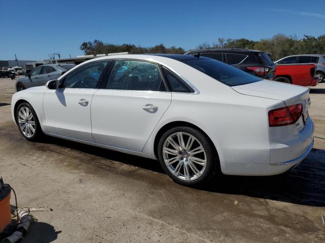 WAURGAFD1DN026616 - 2013 AUDI A8 L QUATTRO WHITE photo 2