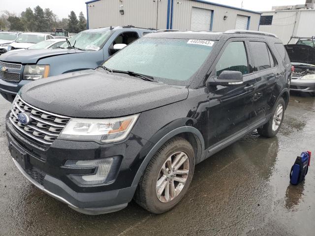 1FM5K7D89GGA86012 - 2016 FORD EXPLORER XLT BLACK photo 1