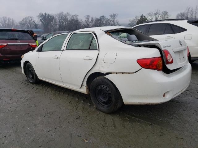 1NXBU40E39Z054331 - 2009 TOYOTA COROLLA BASE WHITE photo 2