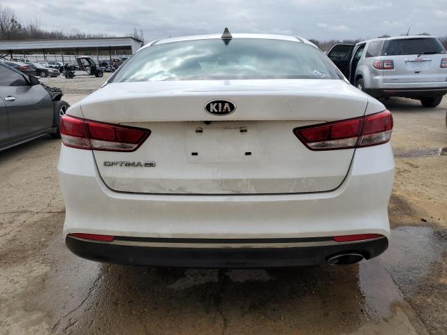 KNAGT4L36G5073208 - 2016 KIA OPTIMA LX WHITE photo 6