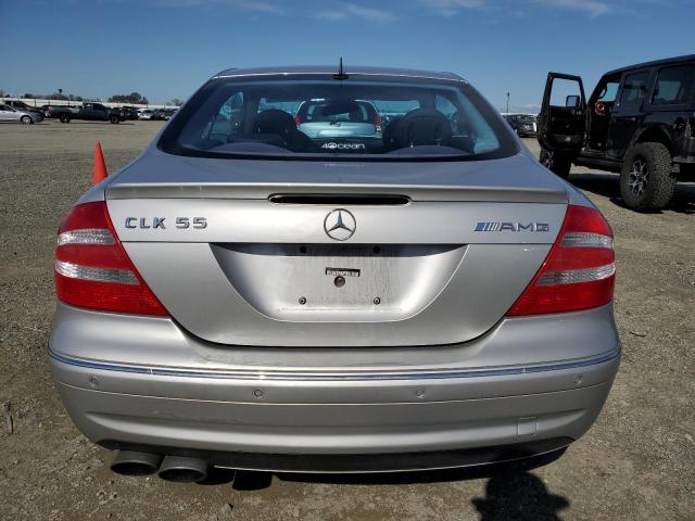 WDBTJ76H54F080302 - 2004 MERCEDES-BENZ CLK 55 AMG SILVER photo 6