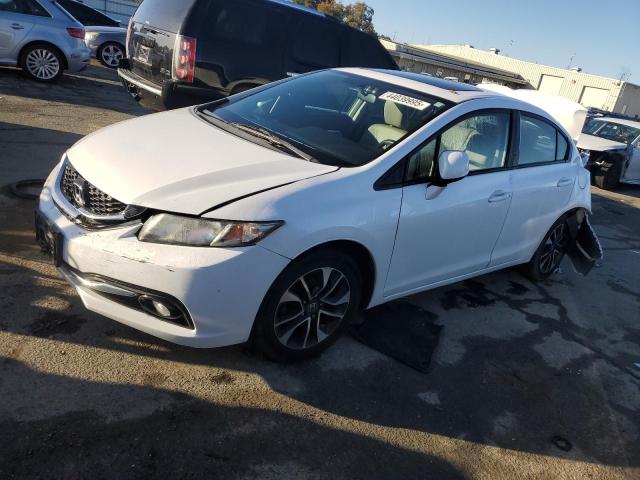 19XFB2F9XDE213671 - 2013 HONDA CIVIC EXL WHITE photo 1