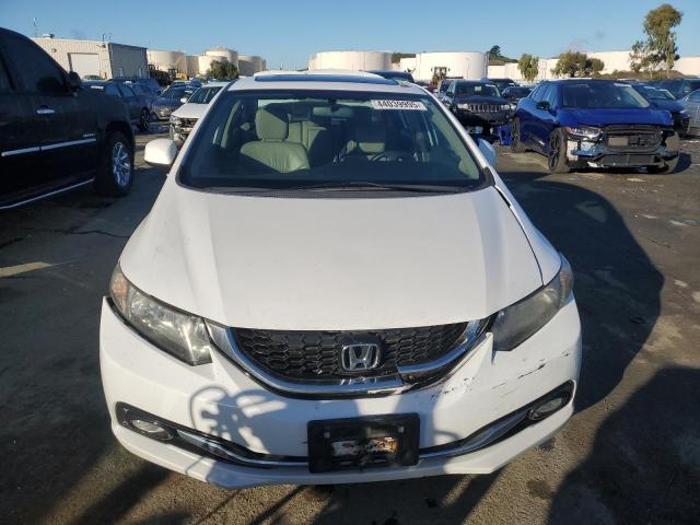 19XFB2F9XDE213671 - 2013 HONDA CIVIC EXL WHITE photo 5