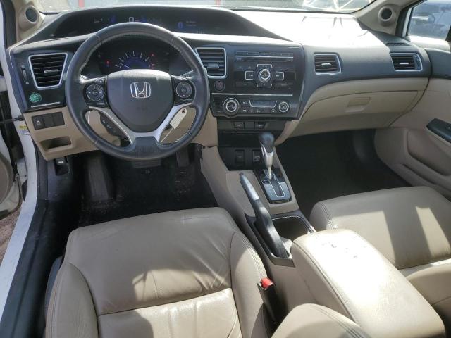19XFB2F9XDE213671 - 2013 HONDA CIVIC EXL WHITE photo 8