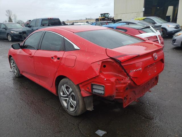 2HGFC2F54HH533896 - 2017 HONDA CIVIC LX RED photo 2