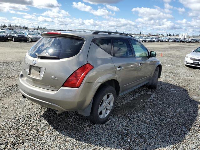 JN8AZ08T93W117896 - 2003 NISSAN MURANO SL GOLD photo 3