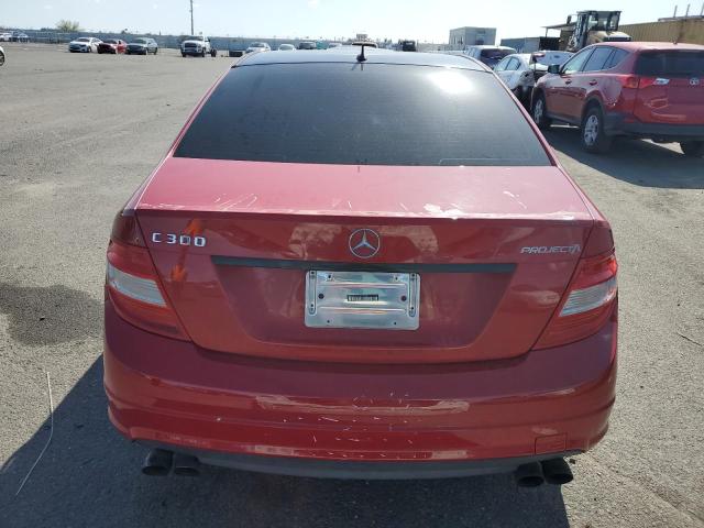 WDDGF54X68R026634 - 2008 MERCEDES-BENZ C 300 RED photo 6