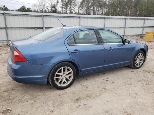 3FAHP0JA6AR408936 - 2010 FORD FUSION SEL BLUE photo 3