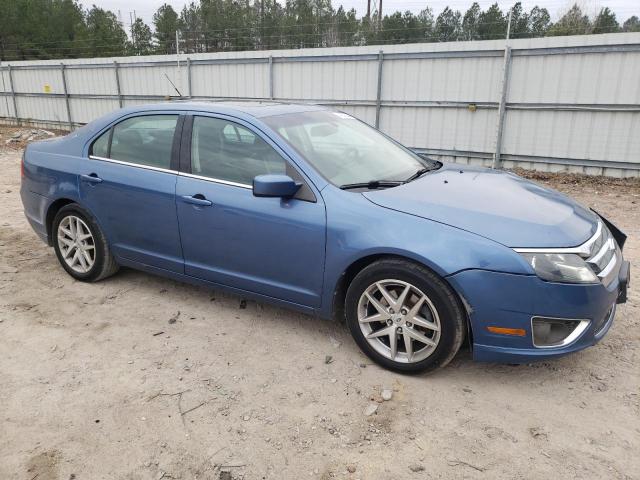 3FAHP0JA6AR408936 - 2010 FORD FUSION SEL BLUE photo 4