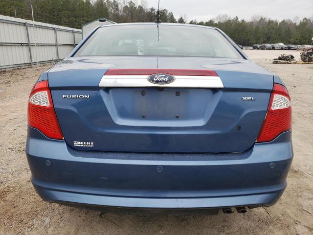 3FAHP0JA6AR408936 - 2010 FORD FUSION SEL BLUE photo 6