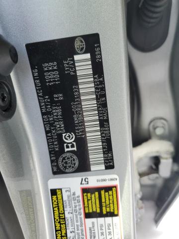 4T1S11BK2RU131832 - 2024 TOYOTA CAMRY SE NIGHT SHADE GRAY photo 12