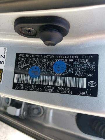 JTDKARFU1G3003485 - 2016 TOYOTA PRIUS SILVER photo 12