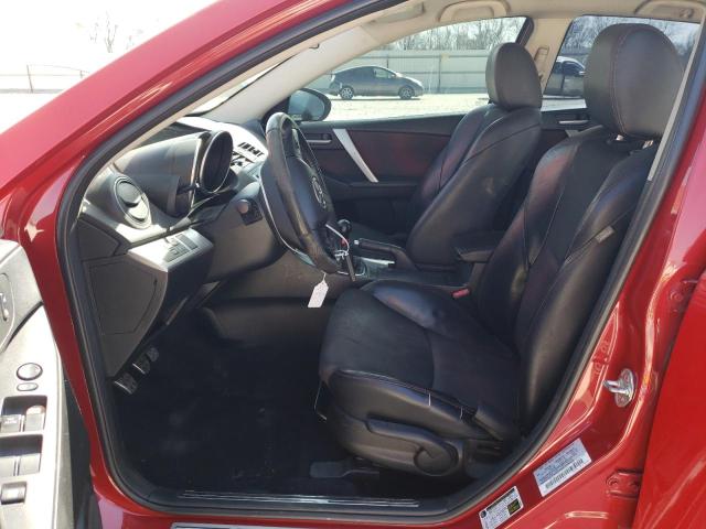 JM1BL1L32D1737874 - 2013 MAZDA SPEED 3 RED photo 7