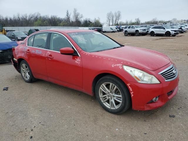 JN1CV6AR9DM352302 - 2013 INFINITI G37 RED photo 4