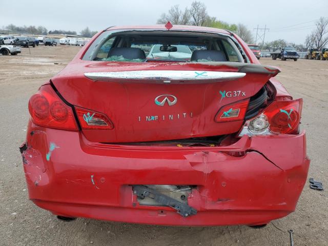 JN1CV6AR9DM352302 - 2013 INFINITI G37 RED photo 6