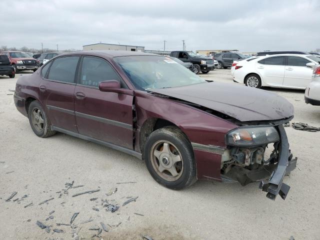 2G1WF52E539259519 - 2003 CHEVROLET IMPALA MAROON photo 4