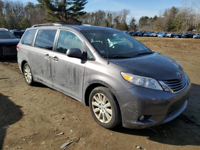 5TDDK3DC4CS038267 - 2012 TOYOTA SIENNA XLE GRAY photo 4