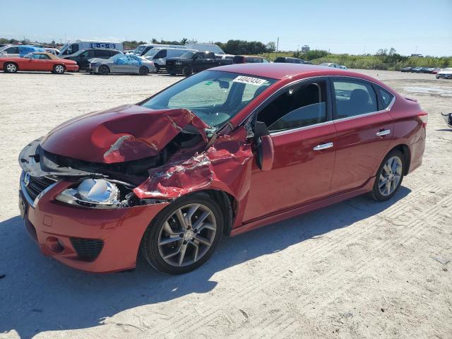 3N1AB7AP7DL792842 - 2013 NISSAN SENTRA S RED photo 1