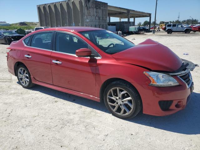 3N1AB7AP7DL792842 - 2013 NISSAN SENTRA S RED photo 4