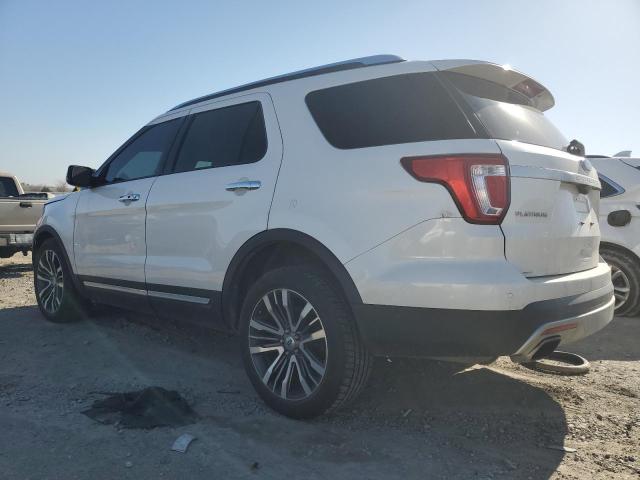 1FM5K8HT6GGC81621 - 2016 FORD EXPLORER PLATINUM WHITE photo 2