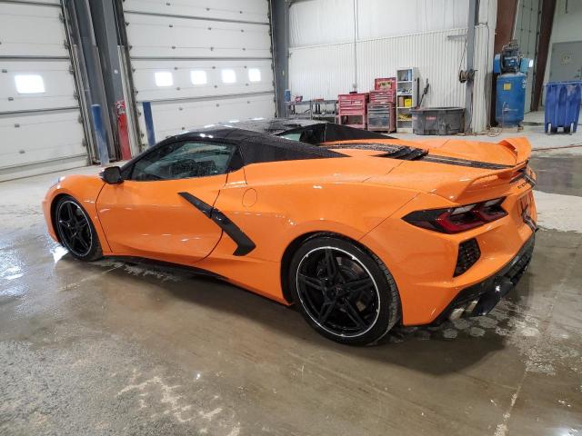 1G1YC3D49N5116650 - 2022 CHEVROLET CORVETTE STINGRAY 3LT ORANGE photo 2