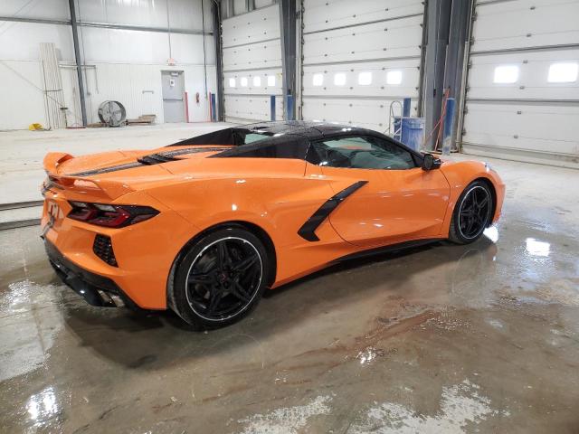 1G1YC3D49N5116650 - 2022 CHEVROLET CORVETTE STINGRAY 3LT ORANGE photo 3