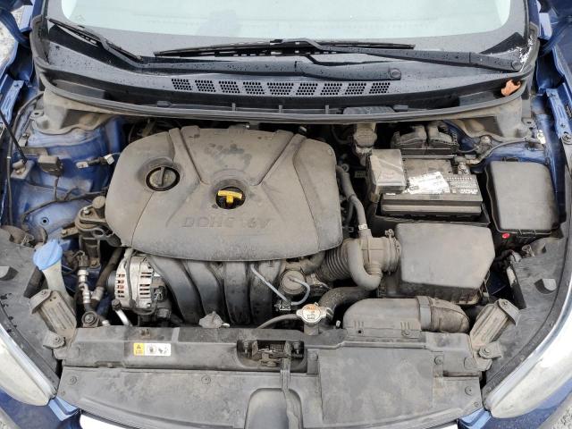 5NPDH4AE1GH749348 - 2016 HYUNDAI ELANTRA SE BLUE photo 11