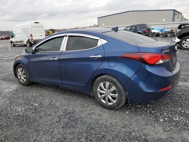 5NPDH4AE1GH749348 - 2016 HYUNDAI ELANTRA SE BLUE photo 2