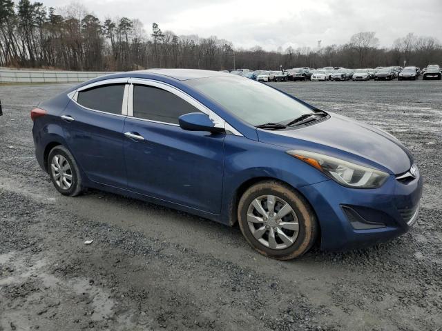 5NPDH4AE1GH749348 - 2016 HYUNDAI ELANTRA SE BLUE photo 4