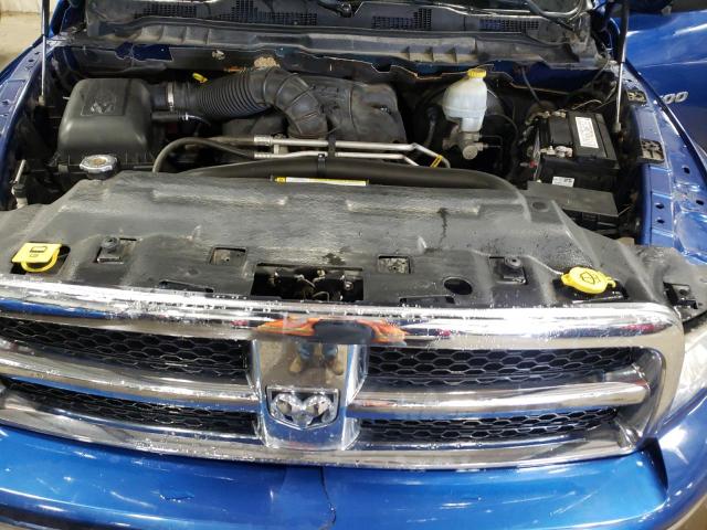 1D7RV1GT9BS548946 - 2011 DODGE RAM 1500 BLUE photo 11