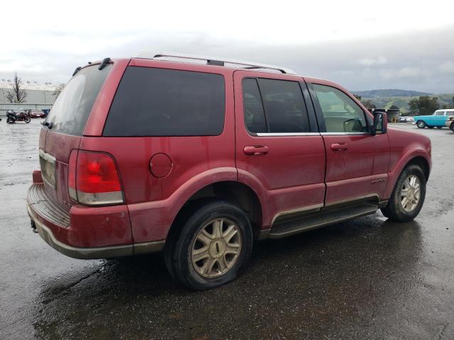 5LMEU88H54ZJ21314 - 2004 LINCOLN AVIATOR 红色 照片 3