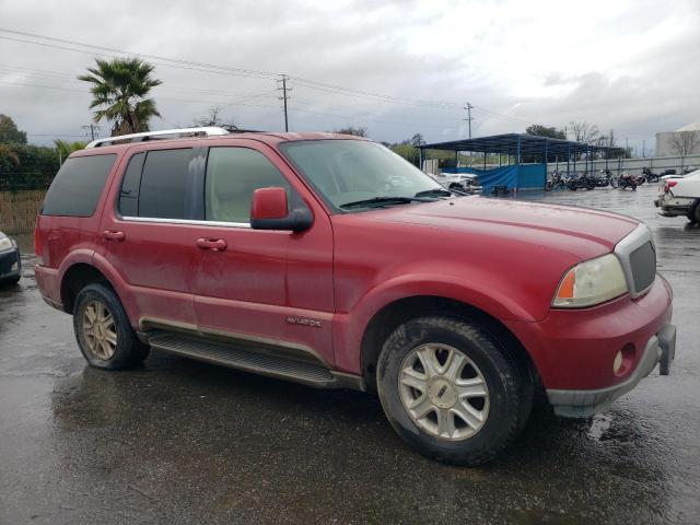 5LMEU88H54ZJ21314 - 2004 LINCOLN AVIATOR 红色 照片 4