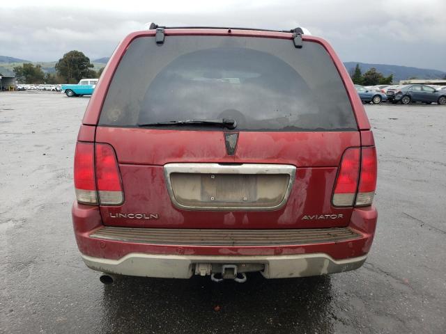 5LMEU88H54ZJ21314 - 2004 LINCOLN AVIATOR 红色 照片 6