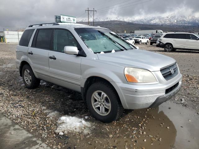 2HKYF18525H514871 - 2005 HONDA PILOT EXL SILVER photo 4