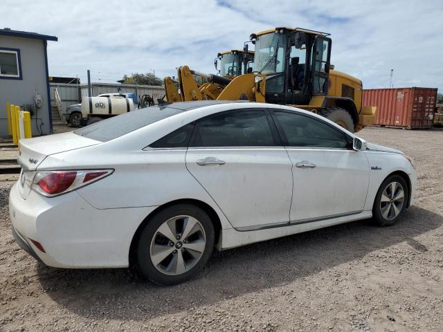 KMHEC4A41BA016724 - 2011 HYUNDAI SONATA HYBRID WHITE photo 3