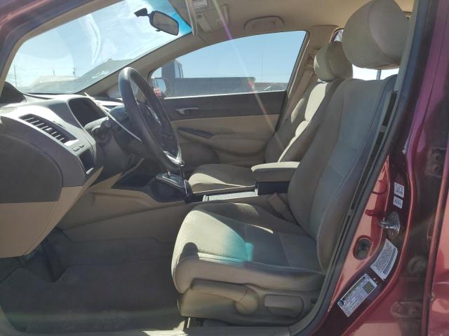 2HGFA16587H509793 - 2007 HONDA CIVIC LX MAROON photo 7