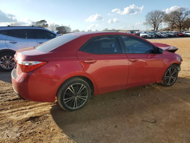 2T1BURHE0FC255053 - 2015 TOYOTA COROLLA L RED photo 3