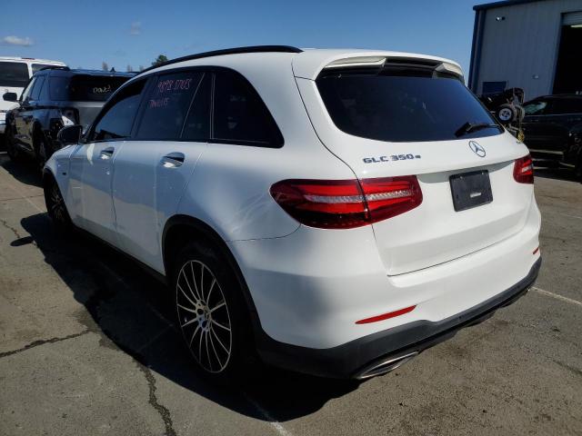 WDC0G5EB4KF540786 - 2019 MERCEDES-BENZ GLC 350E WHITE photo 2