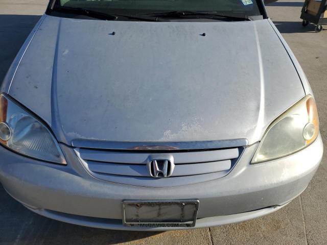 2HGES16503H571854 - 2003 HONDA CIVIC LX SILVER photo 11