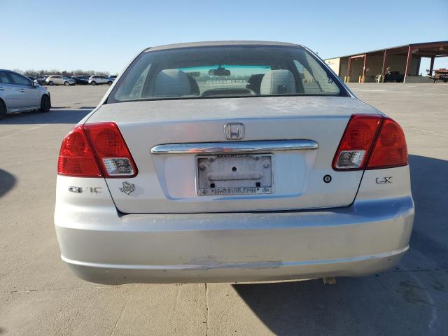 2HGES16503H571854 - 2003 HONDA CIVIC LX SILVER photo 6